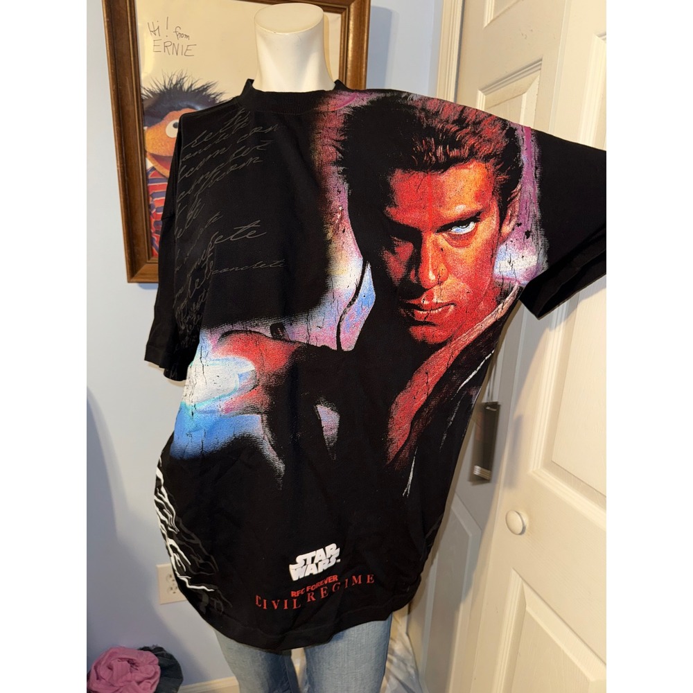 Civil Regime x Star Wars Anakin Skywalker Graphic T-Shirt Black New NWT